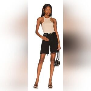 Lovers & Friends Devon 90's High Rise Cut Off in Bandera Black | 25